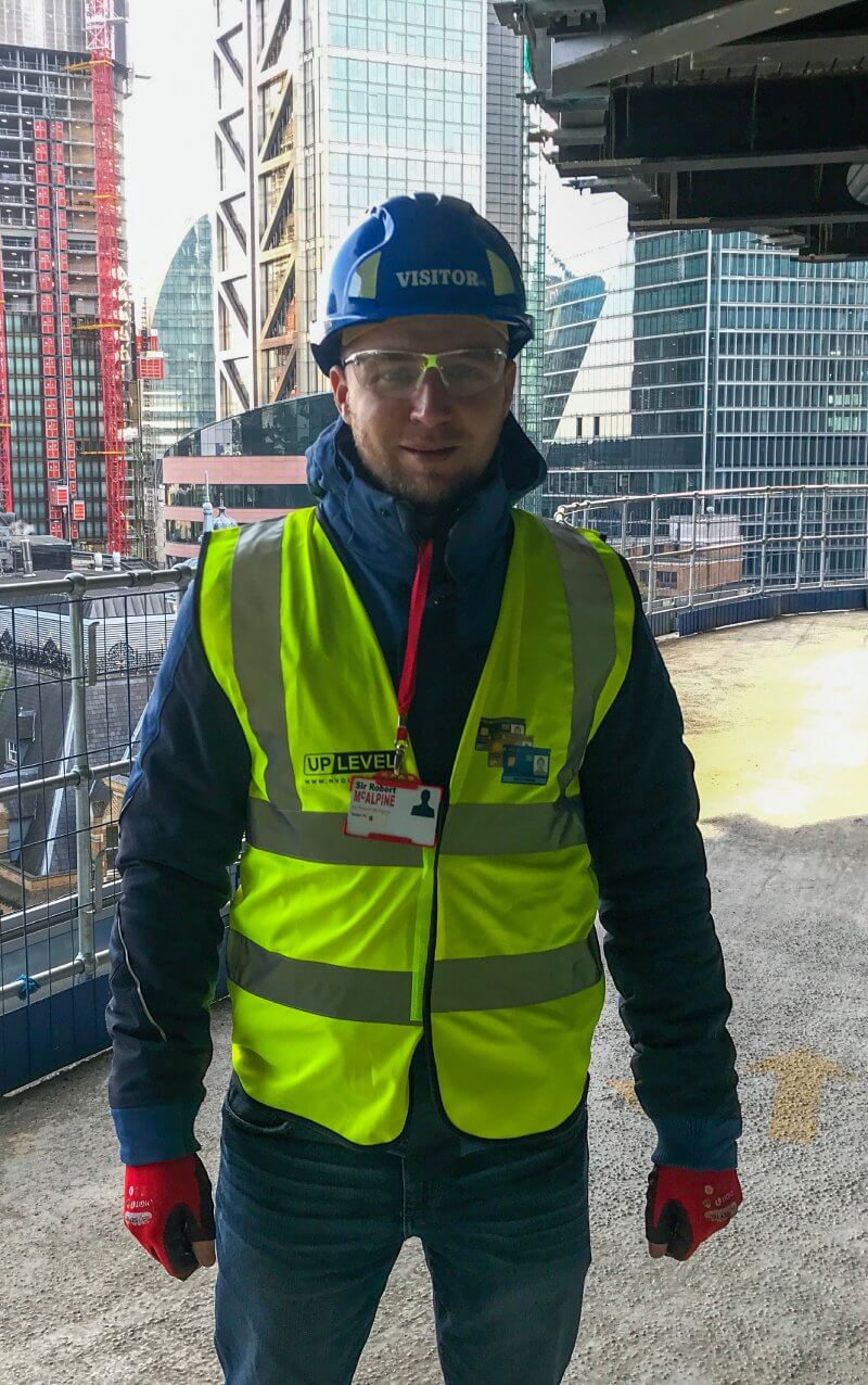 up level nvq assessor on site during nvq assessment