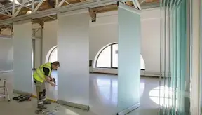 Operable partition installer's work in progress